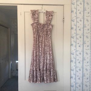 Ellie Nap Dress: Collector’s Edition, sequenced in rose gold.